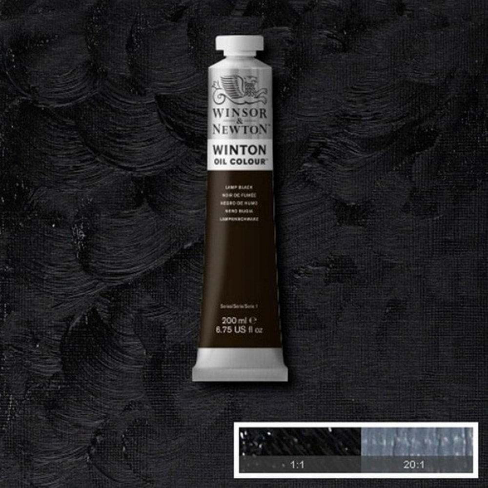Winsor & Newton Winton Yağlı Boya 200Ml (25) Lamp Black 337