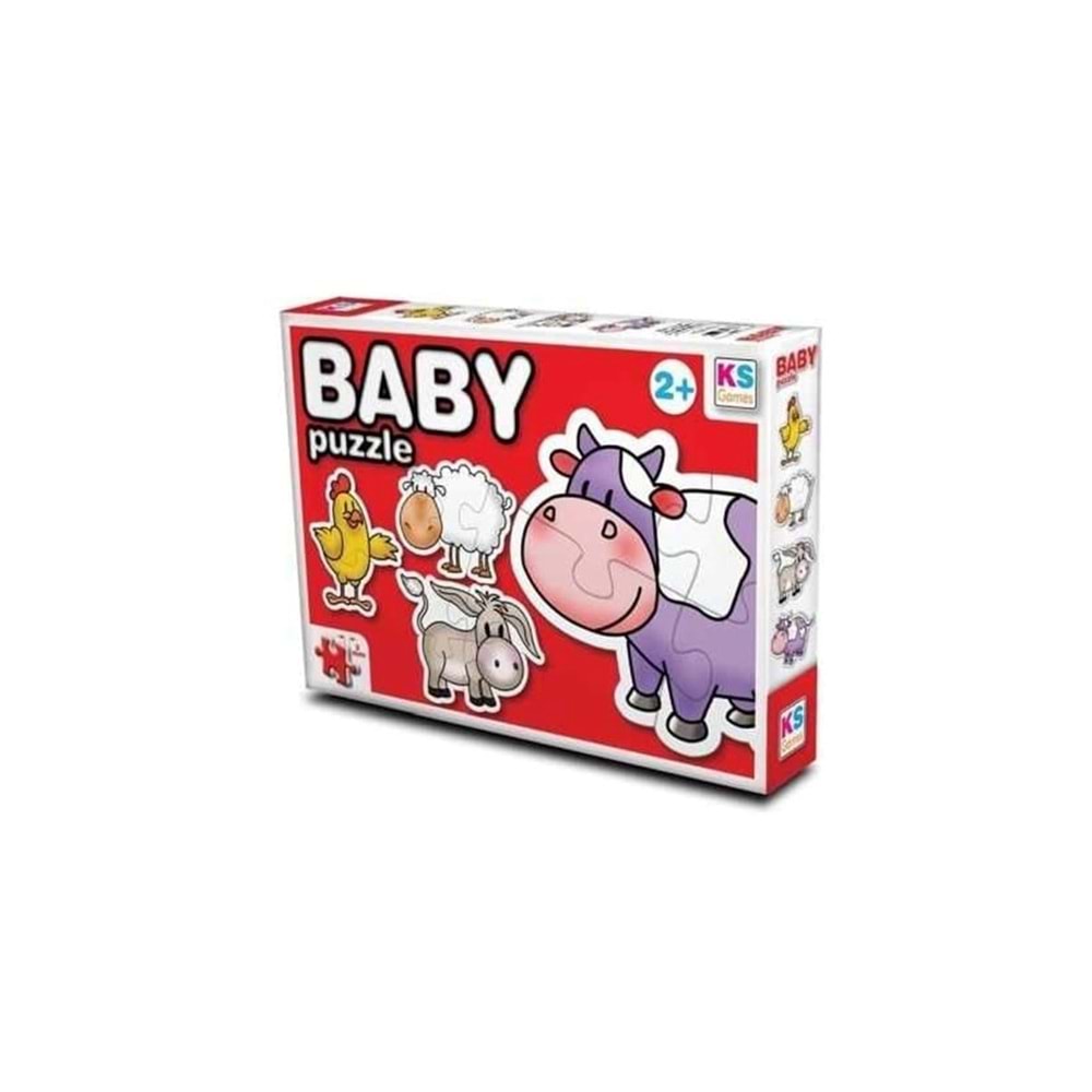 Ks Games Baby Farm Evcil Hayvanlar Puzzle