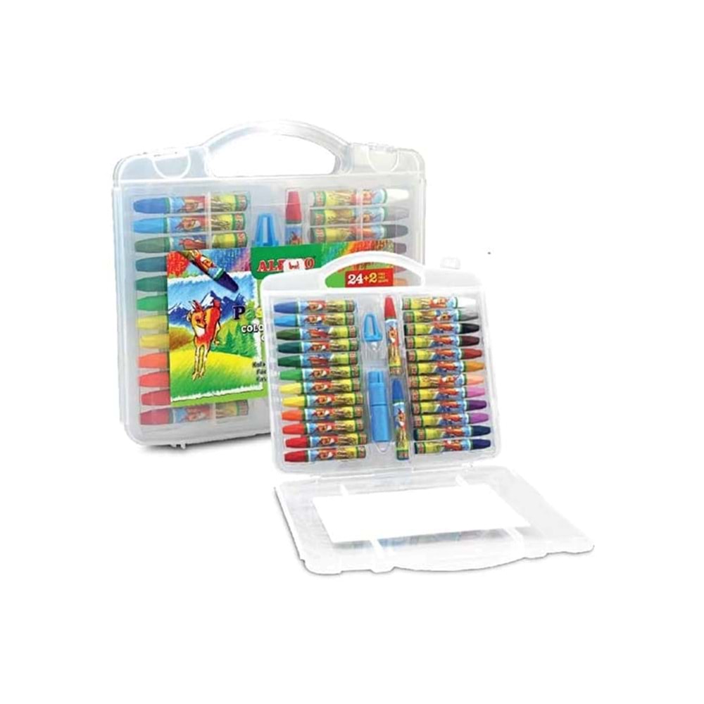 Alpino Plastik Kutulu 24+2 li Yağlı Pastel Boya DC8297