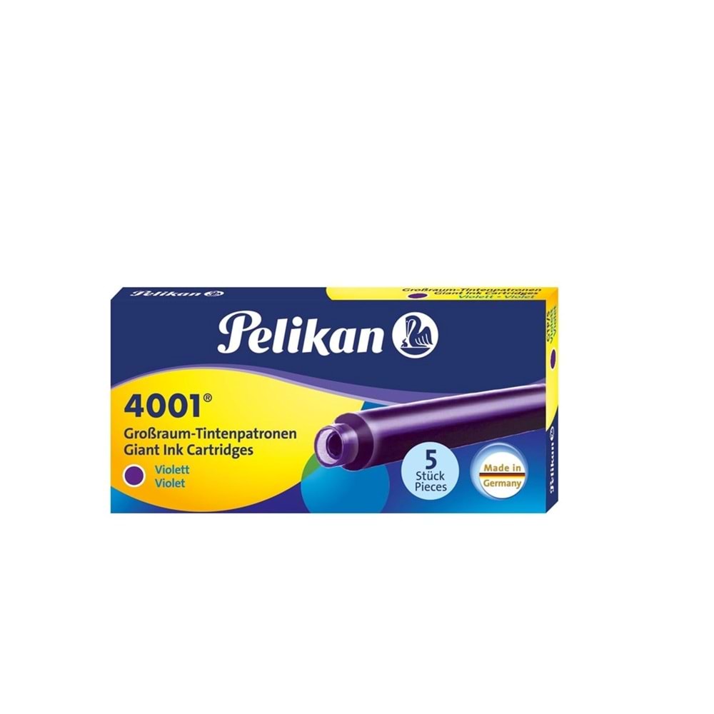 Pelikan 4001 Dolma Kalem Kartuşu Uzun Mor