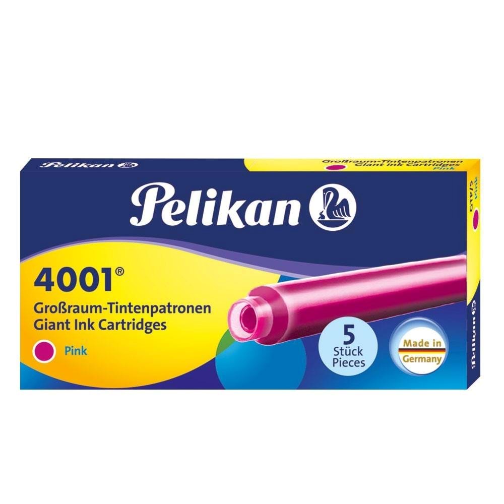 Pelikan 4001 Dolma Kalem Kartuşu Uzun Pembe