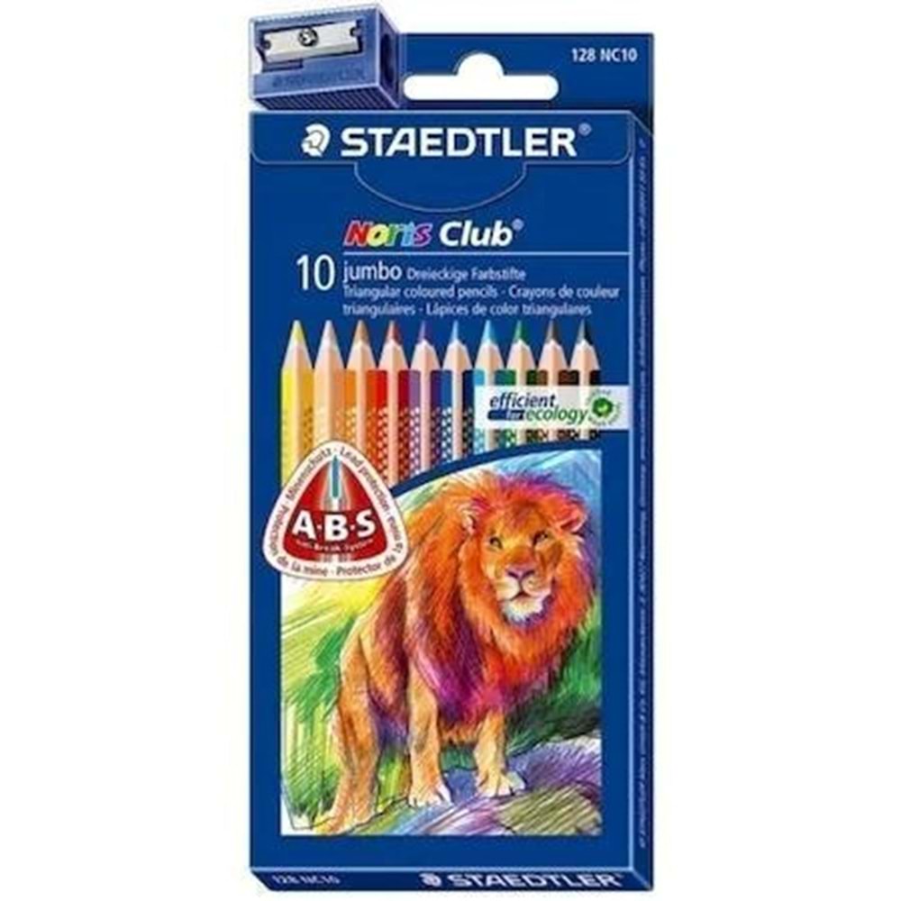 Staedtler Kuru Boya Jumbo Noris Club 10 Renk NC10