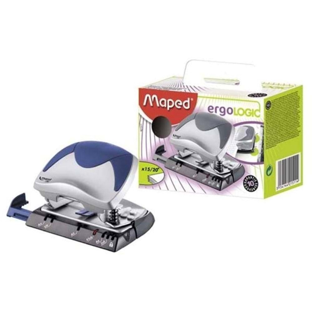 Maped 421512 Ergologic Metal 2 Delikli Delgeç 15/20 Sayfa