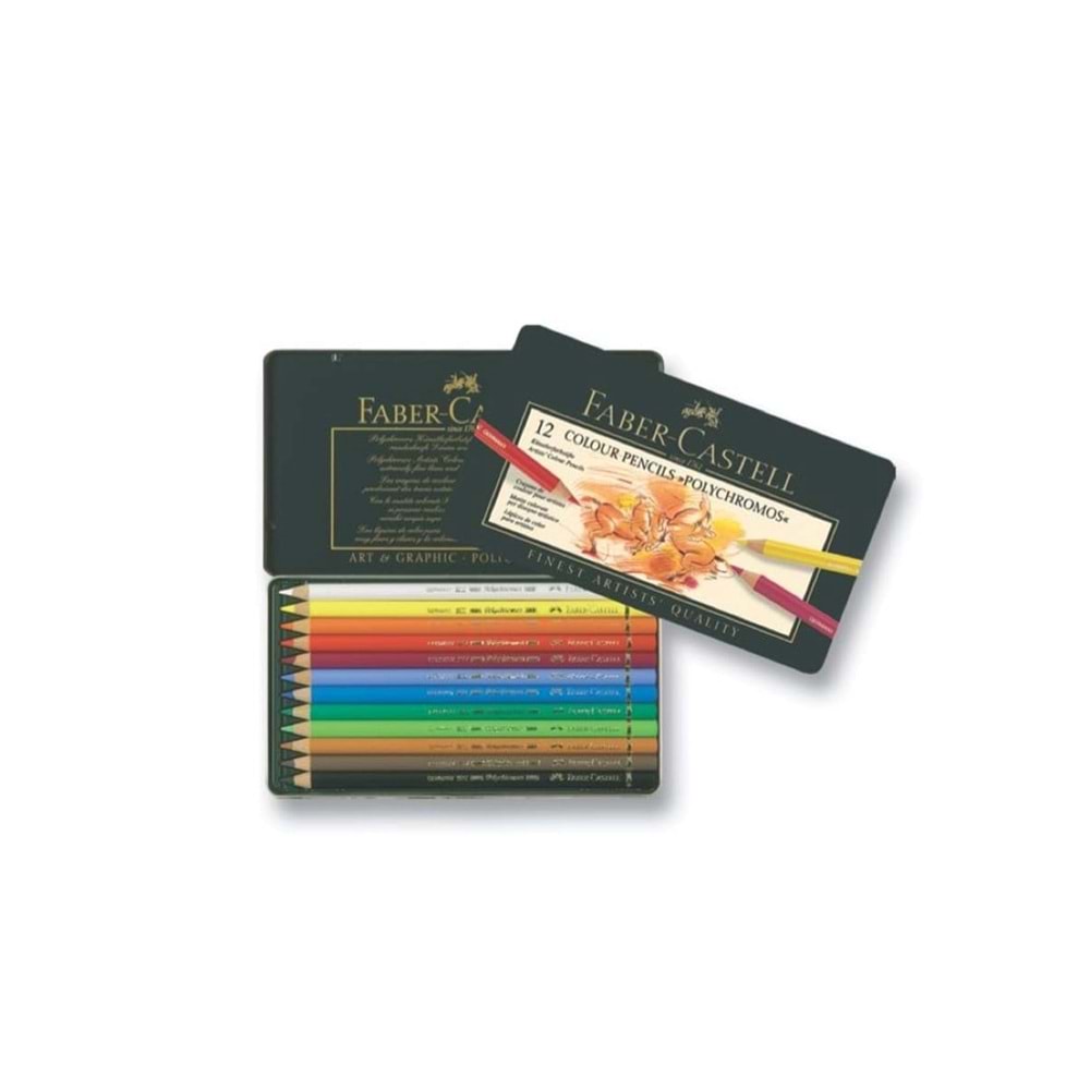 Faber Castell Polychromos Boya Kalemi 12 Renk 110012
