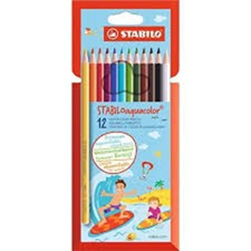 Stabilo Aquacolor Kuru Boya 12'li HARTUNG