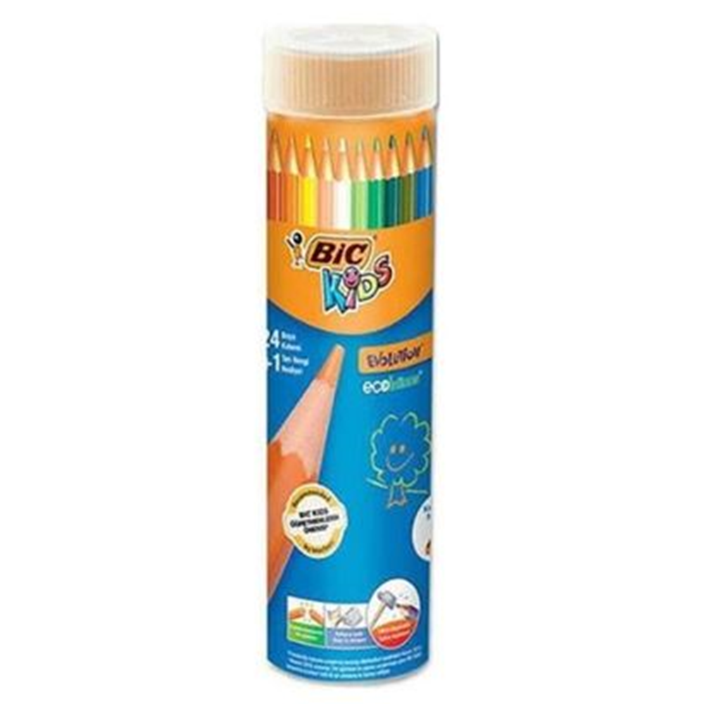 Bic Eco Evolutıon Metal Tüp Kuru boya 12+1 Li 958191