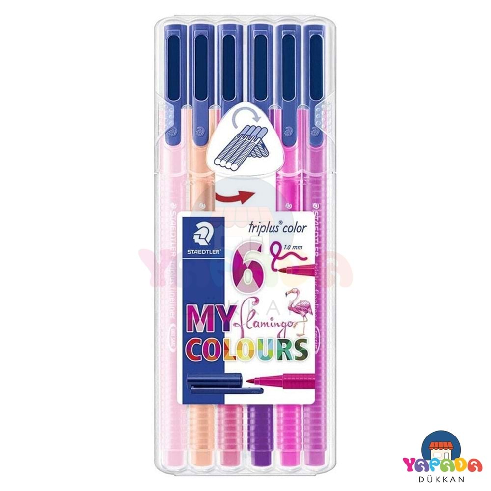 Staedtler 334 SB6CS6 Triplus Fineliner 0,3 mm 6 Renk My Flamingo Colours Seti