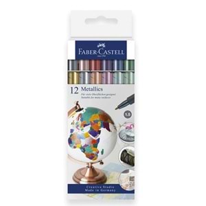 Faber Castell Metalik Marker Kalem 12 Renk