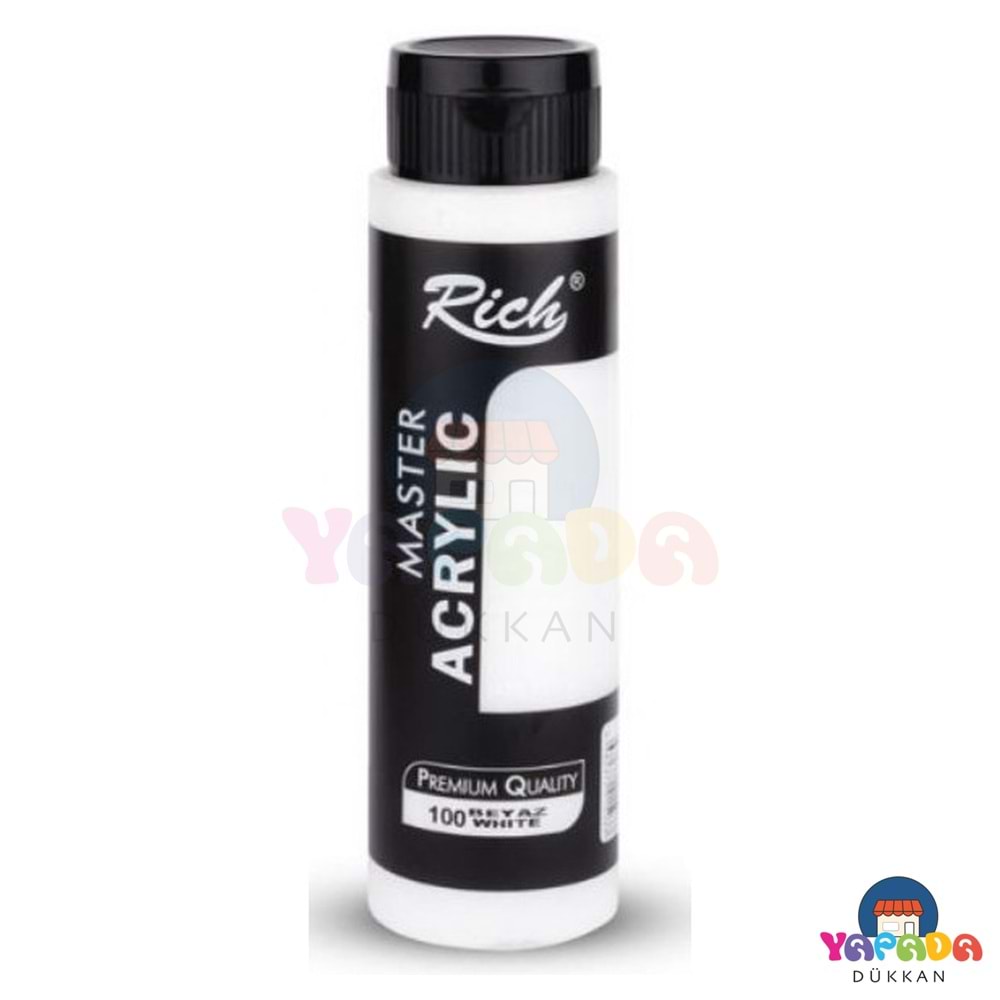 Rich Master 01503 500 ml Beyaz Su Bazlı Akrilik Boya