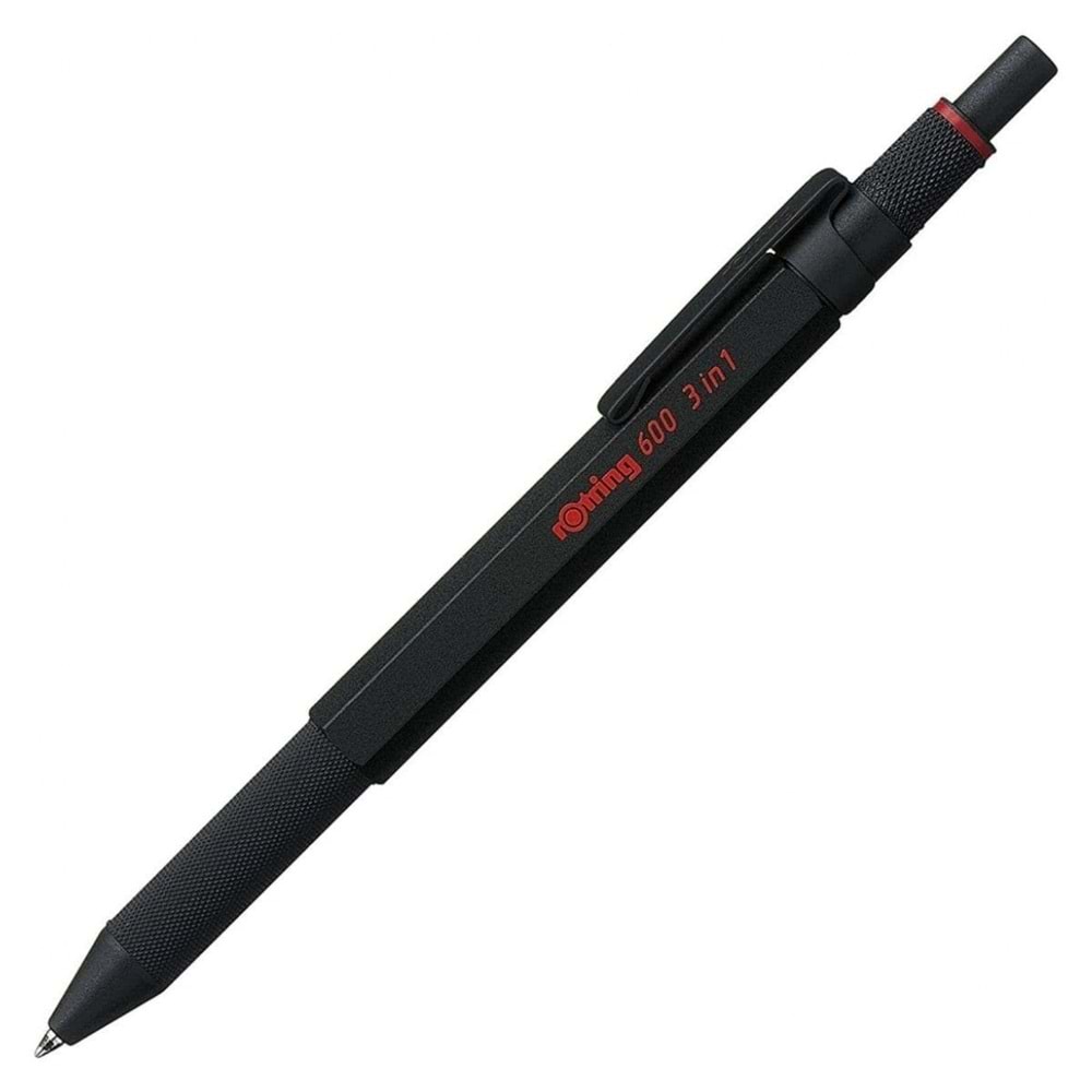 rOtring 600 MultiPen Üç fonksiyonlu kalem, Siyah