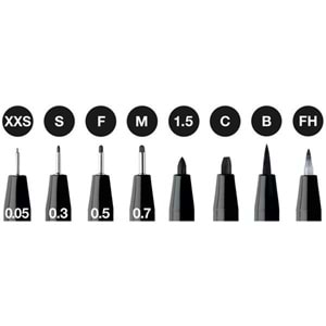 Faber Castell 8 Pitt Artist Pen The Black 2022