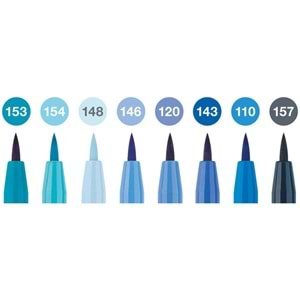 Faber Castell 8 Pitt Artist Pen The Blues 167173