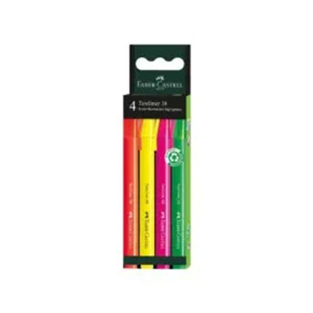 Faber Castell Texliner 38 4lü Set Neon