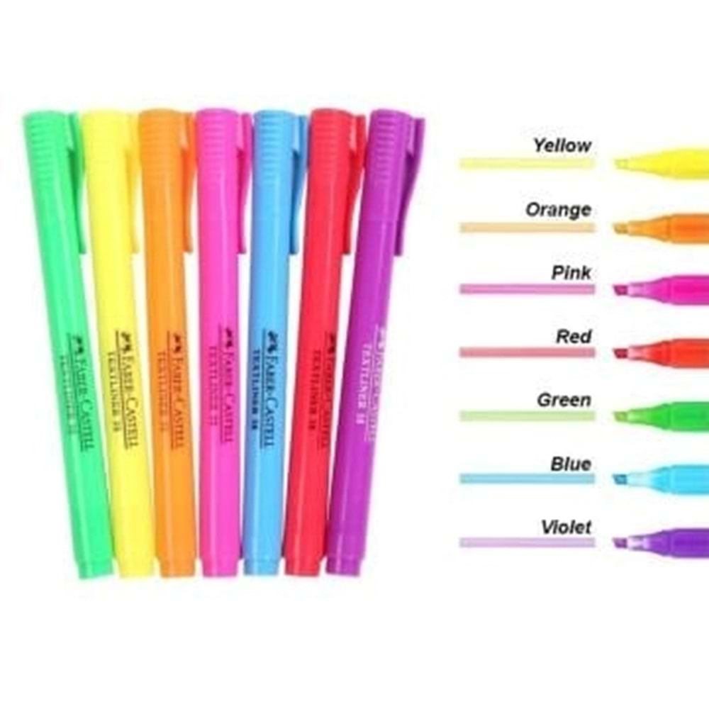 Faber - Castell Textliner 38 8li Neon Renkler