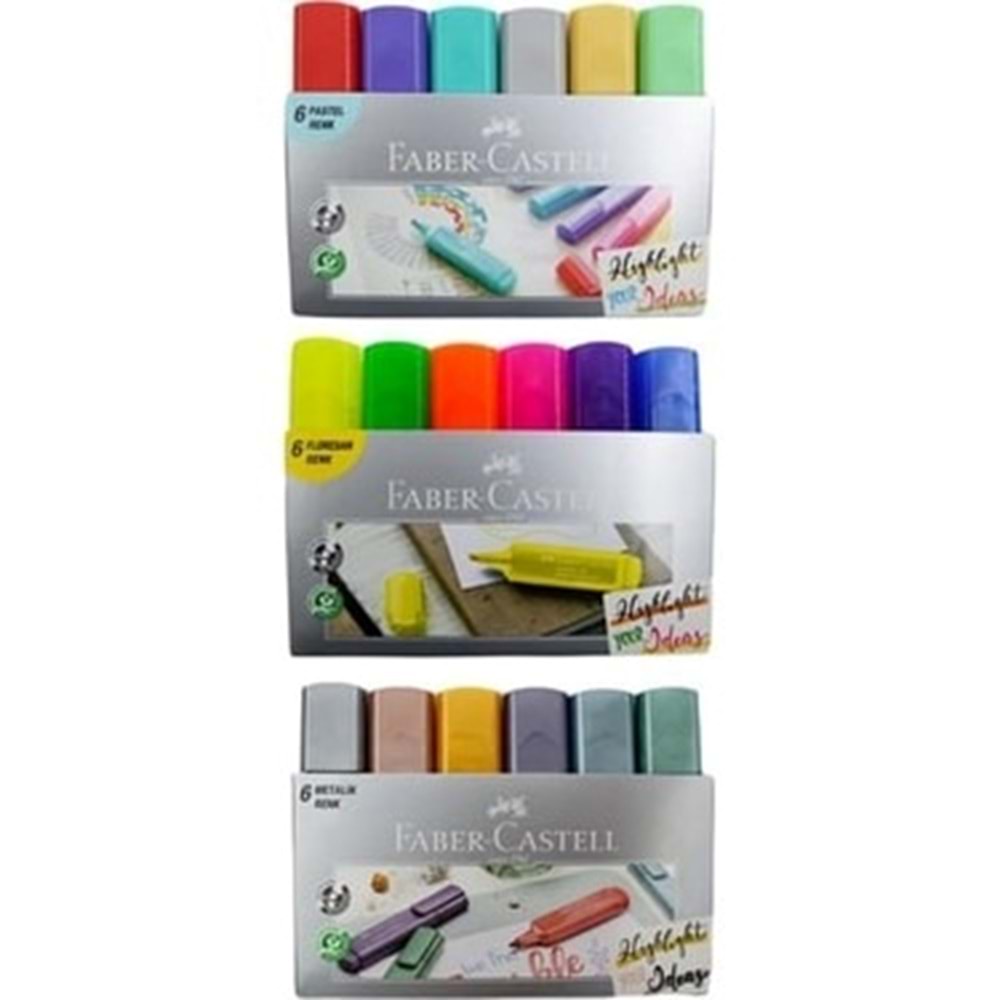 Faber - Castell Texliner 46 İşaretleme Kalemi 18 Renk