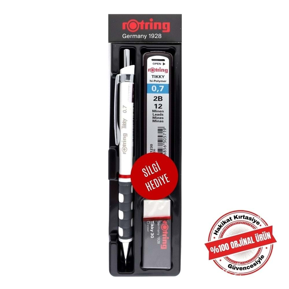 Rotring Tikky Min Silgi 3'lü Okul Seti- 0.7 Beyaz