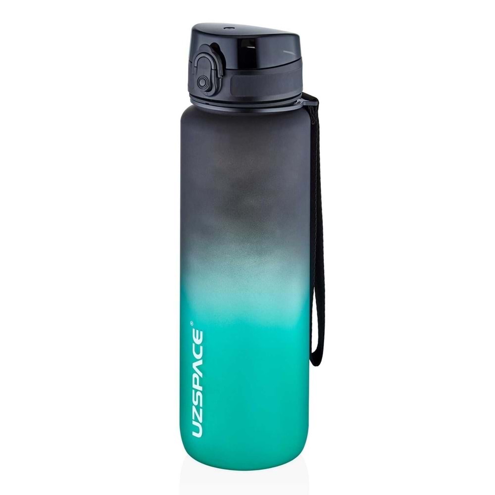 Uzspace 500 Ml Tritan Su Matarası Black-Blue twb-3026