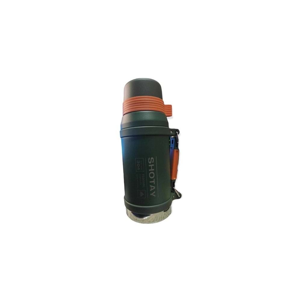Vagonlife Shotay Vacuum Bottle 1,6 Lt Vakum Çelik Termos ST-8216 Yeşil Kırmızı