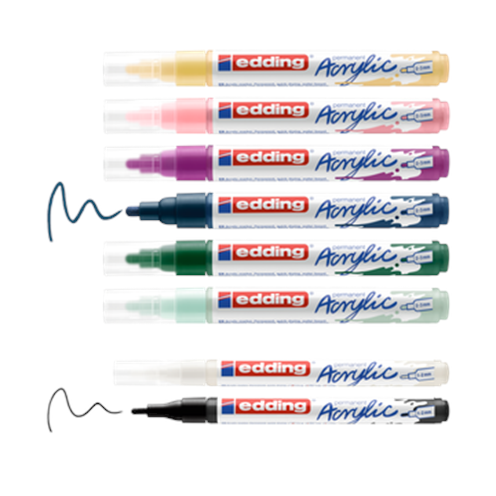 Edding Acrylic Kolay Başlangıç Seti 8 Renk Nordic