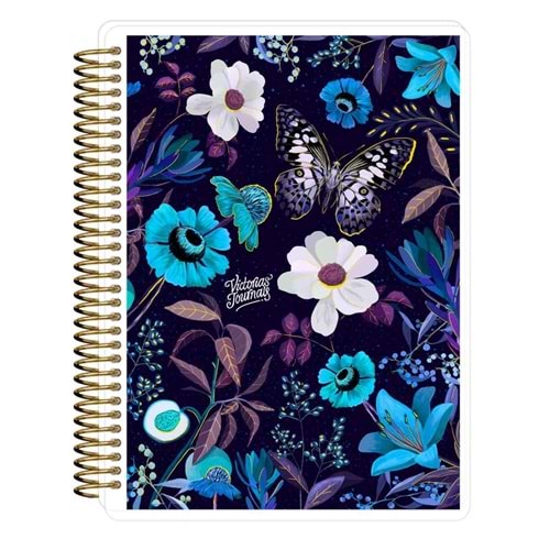 Victoria\'s Journals Altın Renkli Metal Sip. Defter 3480
