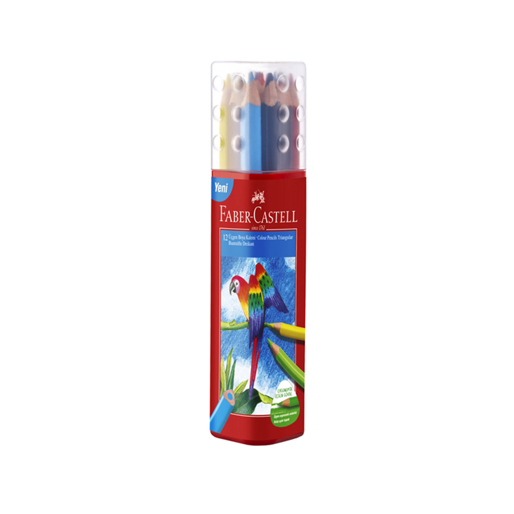 Faber Castell Üçgen Kutu12 li Kuru Boya