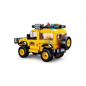 Sluban Model Bricks Off Road Safari Aracı Sarı
