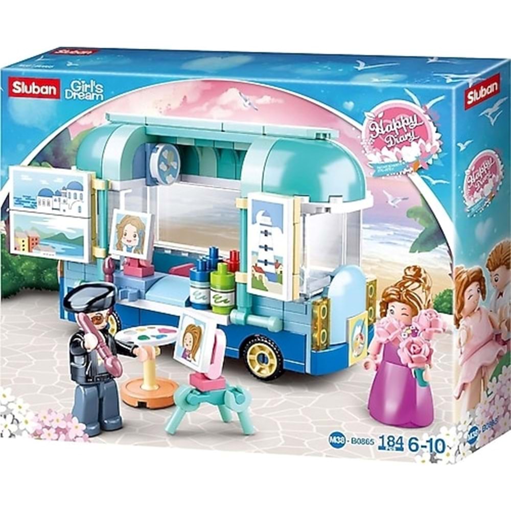 Sluban Girl's Dream Ressam Yapım Seti 184 Parça B0865