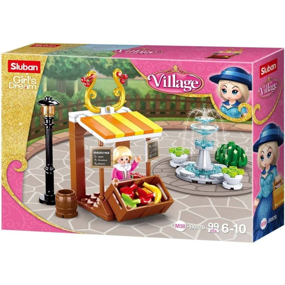 Sluban Girl's Dream Village Supermarket