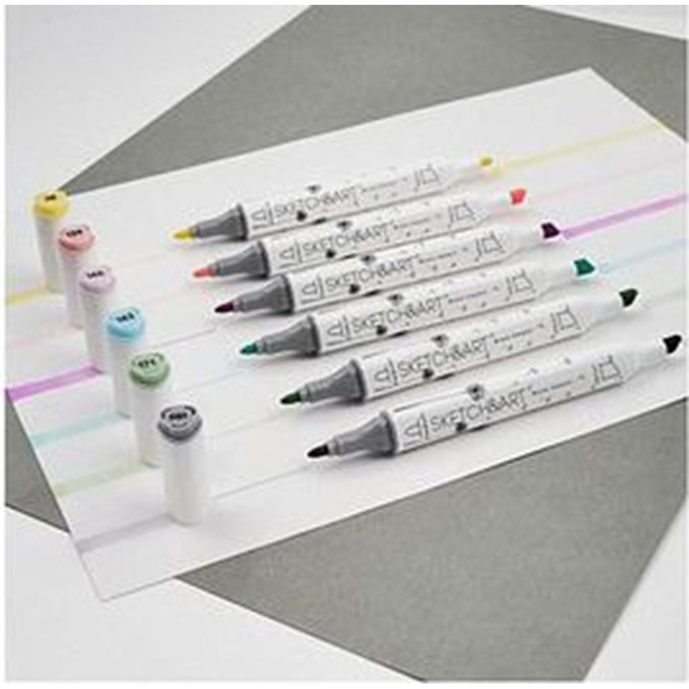 Bruno Visconti Sketch&Art Çift Uçlu Marker Çantalı Set 80 Renk