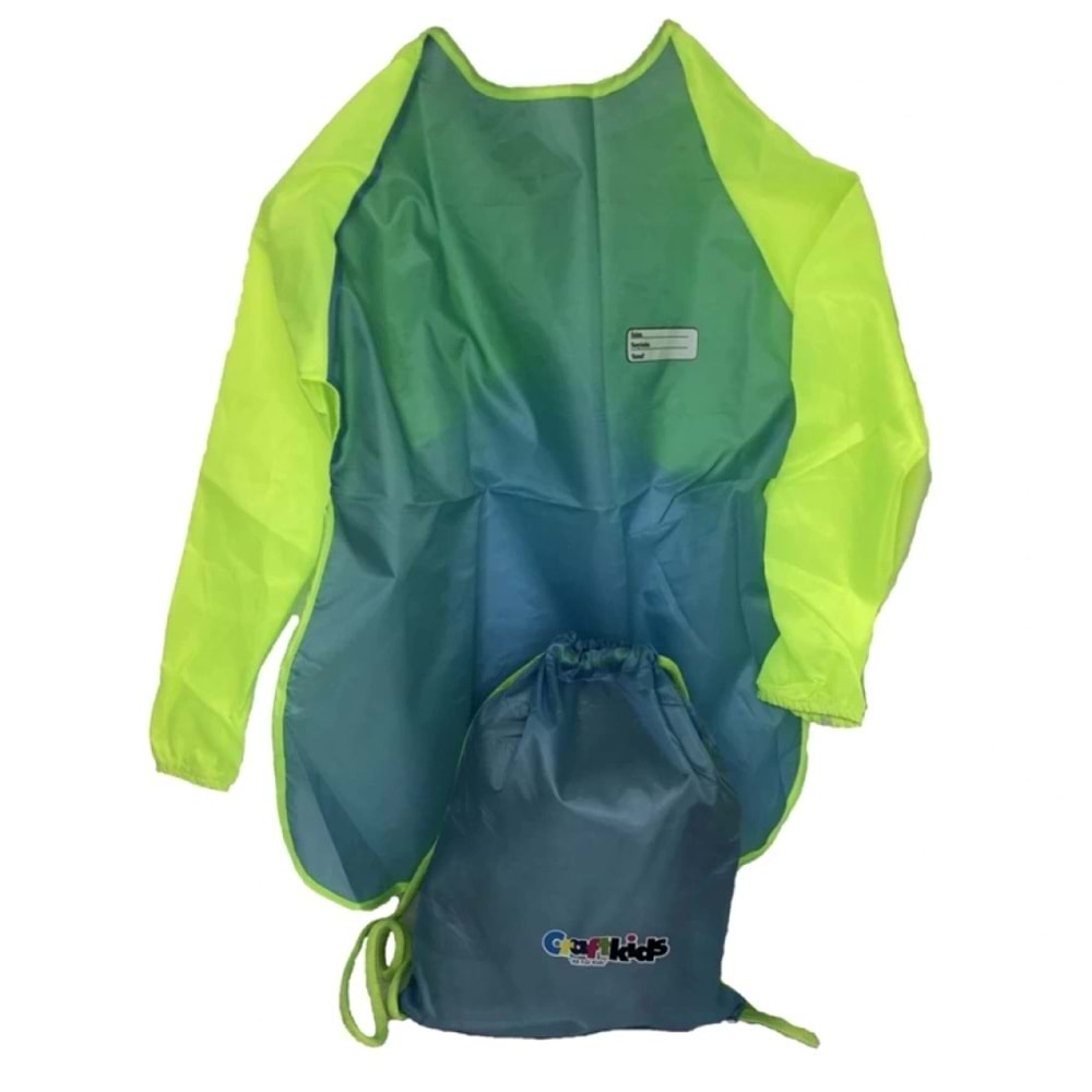 Craft Kids CRF2468 / CRFXL1357 XL 60 cm Çantalı Çocuk Boyama Önlüğü