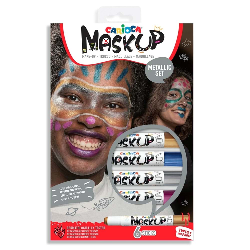 Carioca Mask Up Yüz Boyası - Metalik (6 Renk) 43155
