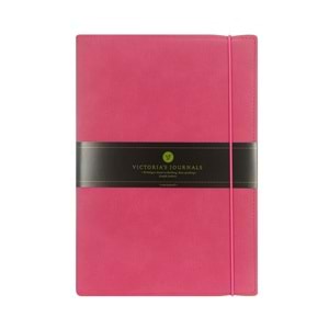 Victoria's Journals Bufallo İkili Defter 64 sayfa. 32 çizgili+32 sayfa noktalı 9x14 cm Pembe
