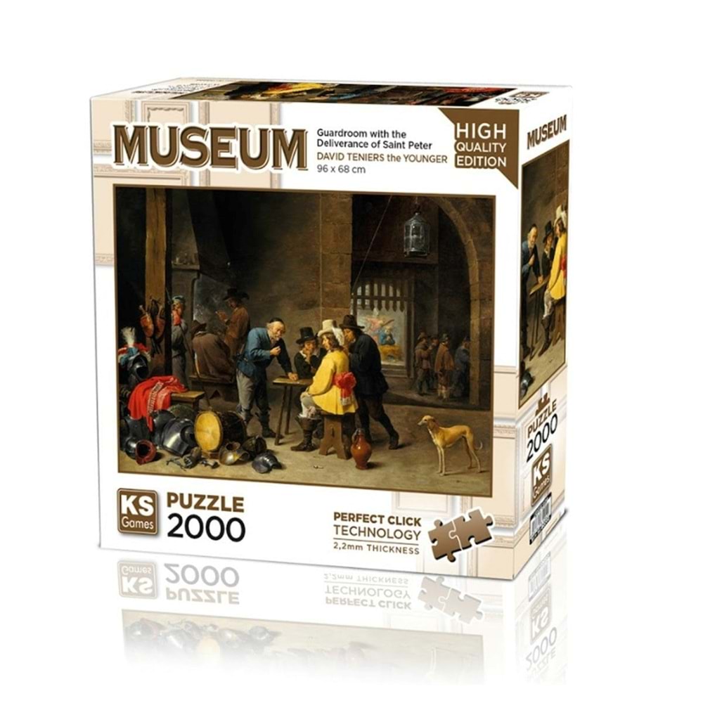 KS Puzzle 2000 Parça Puzzle 22518 Guardroom With The Deliverance Of Saint Peter