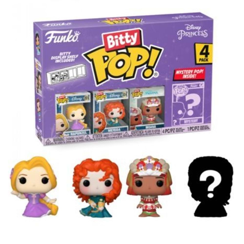 Funko Bitty POP : Disney Princess - Rapunzel 4'lü Paket