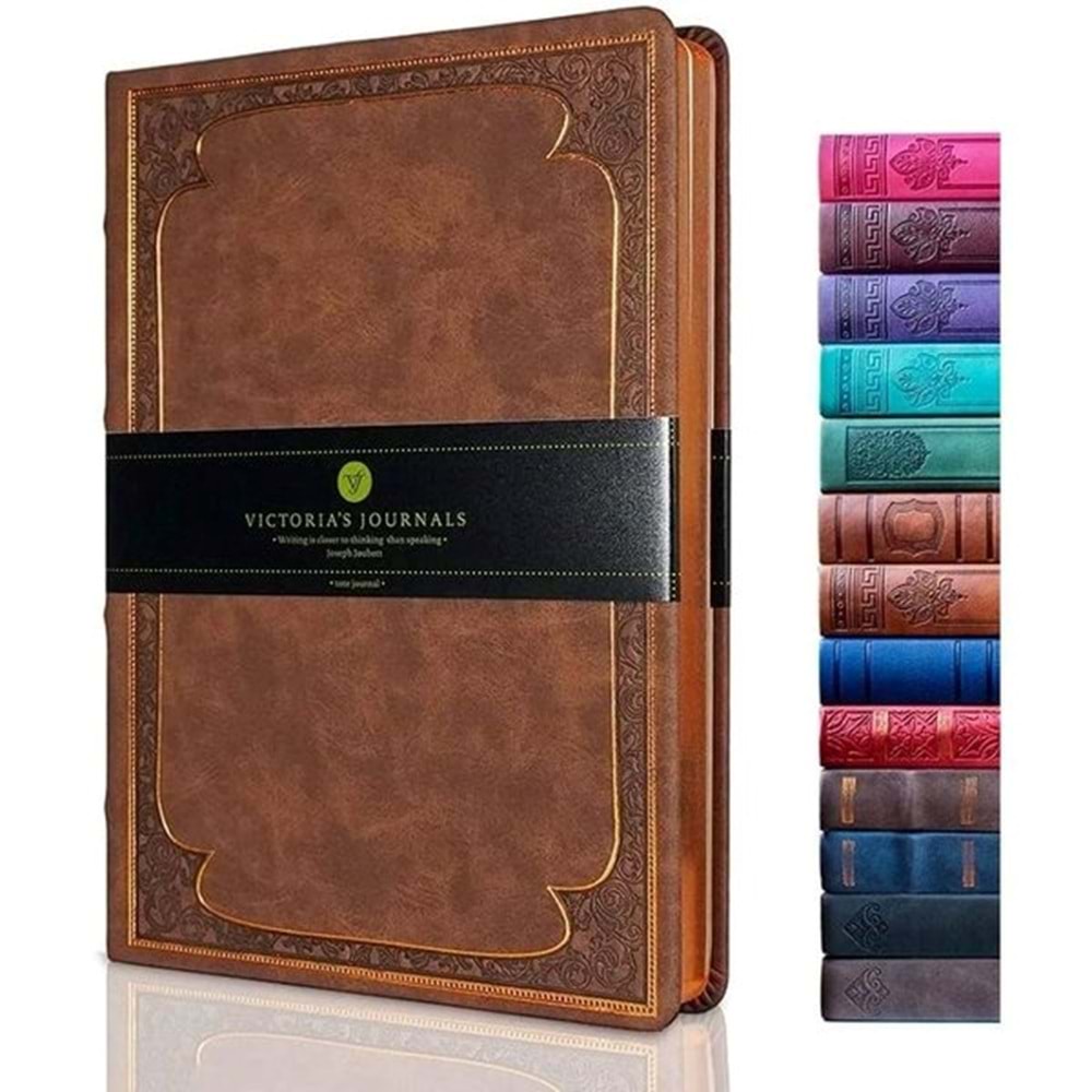 Victoria's Journals Old Book Plain Journal 14x20cm Matt Brown
