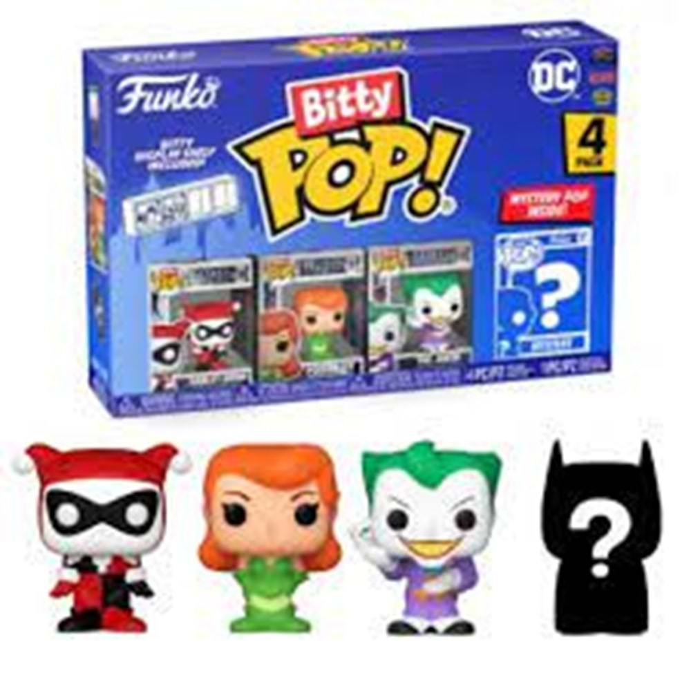 Funko Bitty POP: DC- Harley Quinn 4'lü Paket