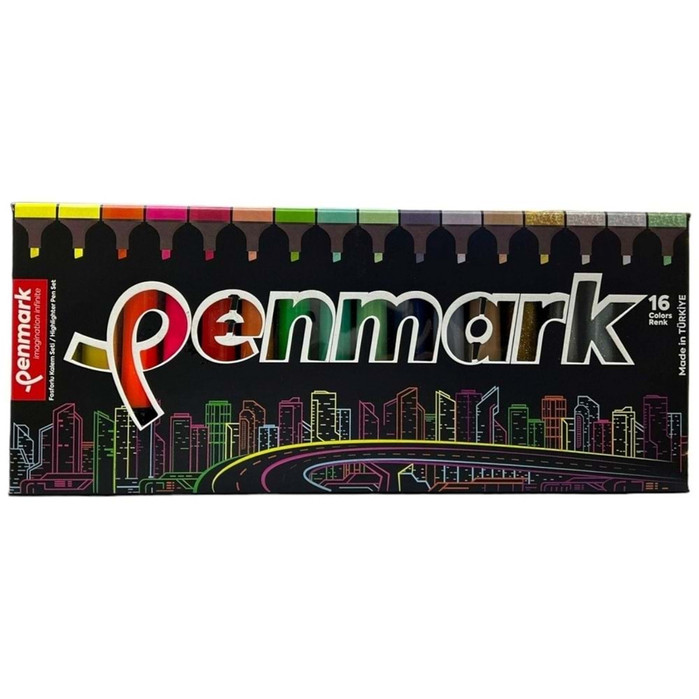 Penmark Fosforlu Kalem Seti 16 Renk