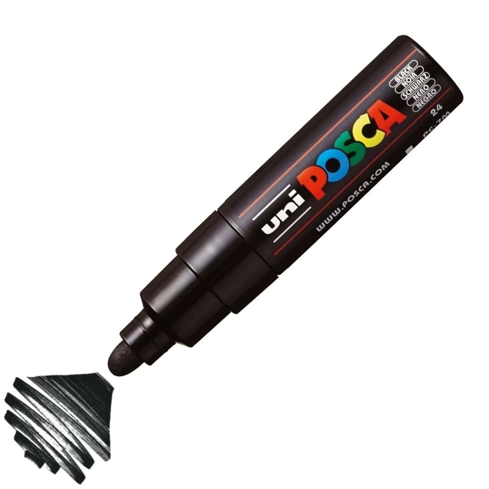 Uni Posca Akrilik Marker 4.5-5.5 Siyah Pc-7M