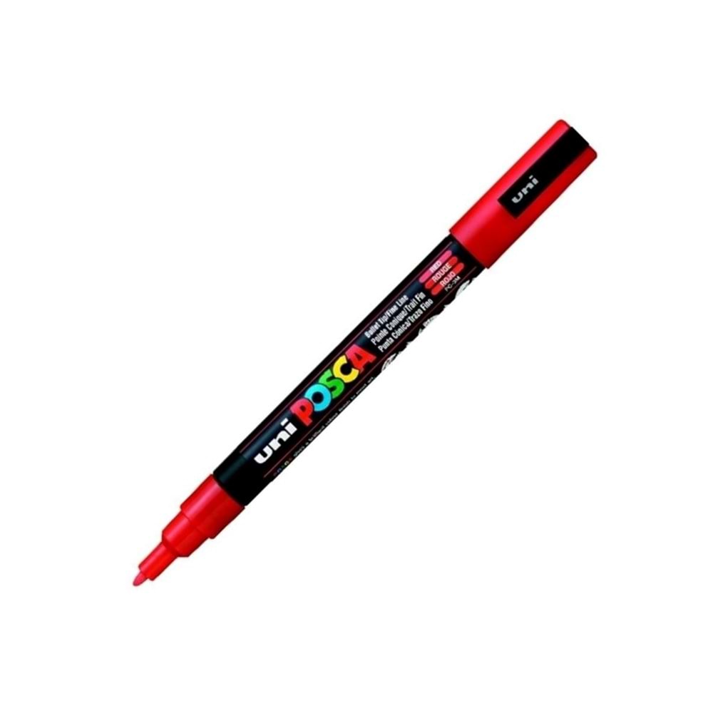 Uni Posca Akrilik Marker 0.9-1.3 Red Pc-3m