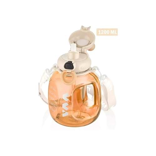 Vagonlife Tritan Su Matarası 1200 Ml Beyaz V-1002