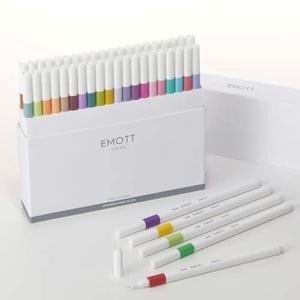 Uni Emott 0.4 Fine Akrilik Uçlu Kalem 40Lı Set