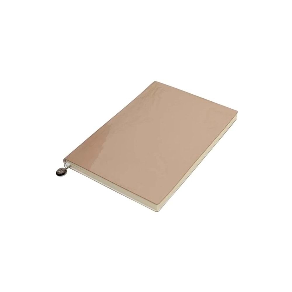 Victoria's Journals Smyth Rugan Esnek Kapak Çizgili Defter 14.8x21 cm Bej