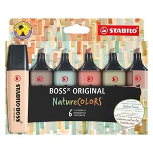 Stabilo Boss Nature Colors 6'lı Fosforlu Kalem Set