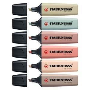 Stabilo Boss Nature Colors 6'lı Fosforlu Kalem Set