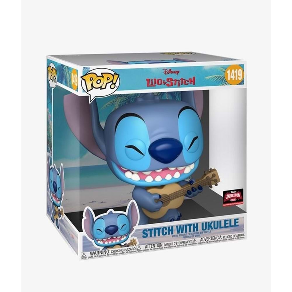 Funko POP Jumbo: Stitch with Ukulele Special Edition 10