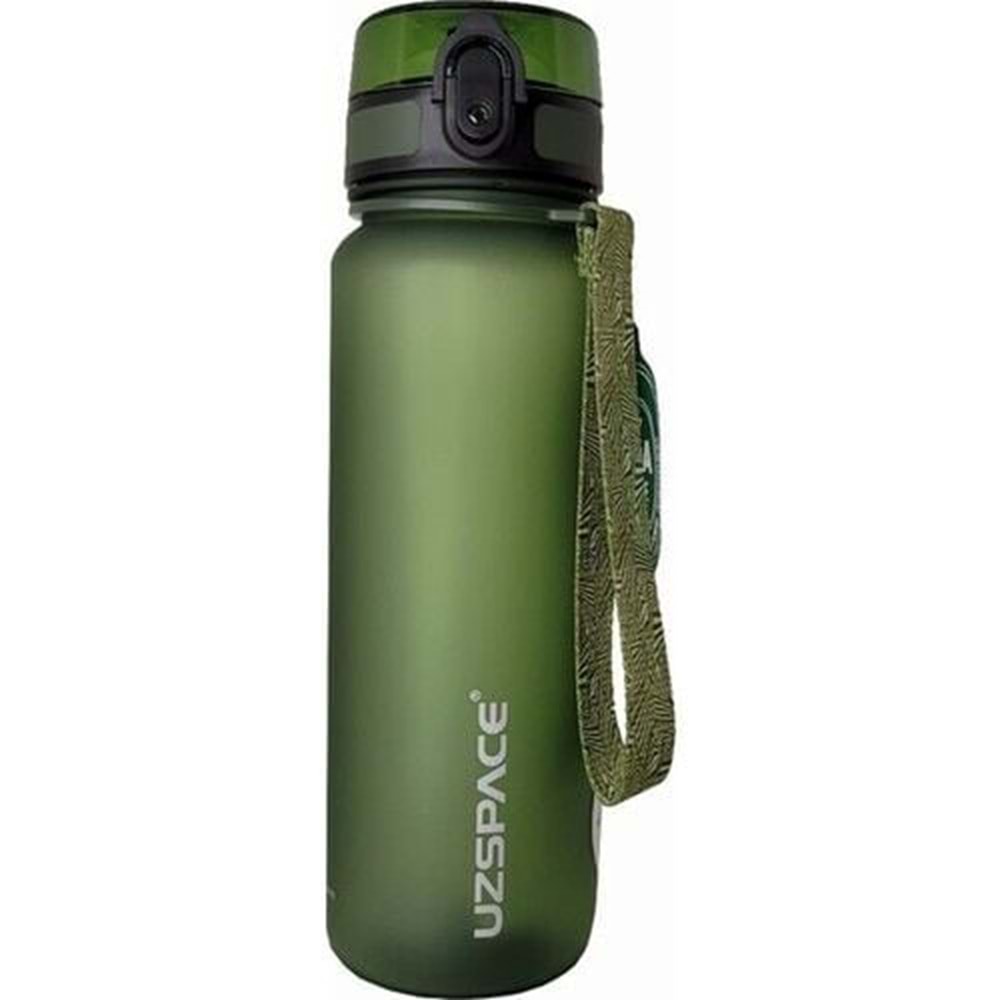 Uzspace 800 Ml Tritan Su Matarası 3053-6 Olive Green