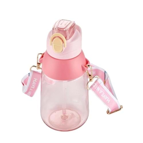 VagonLife 800 ml Polikarbon Pipetli Su Matarası Vgn-2269 Pembe