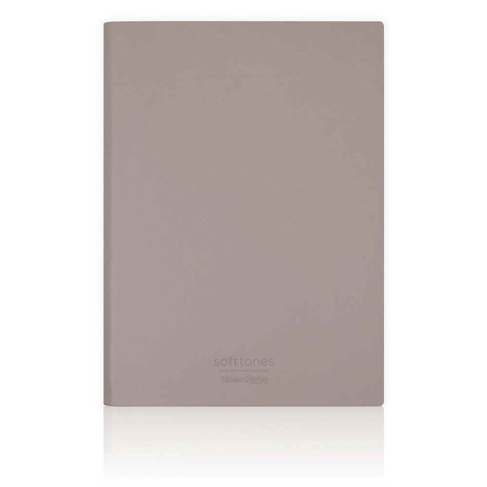 Victorias Journals Softtones Esnek kapak Defter A5 80 gr. Krem 128 yp. Noktalı Kahverengi