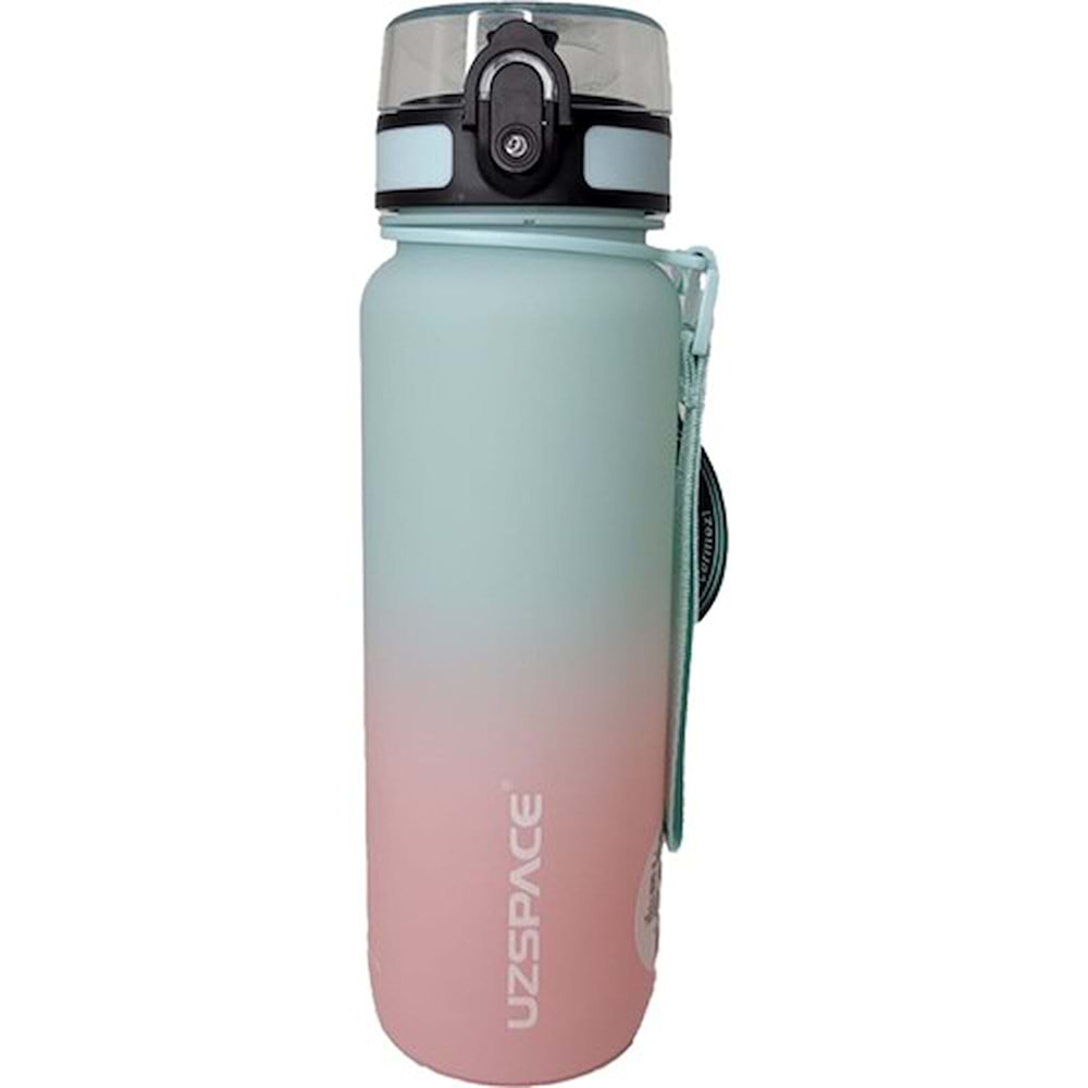 Uzspace 800 Ml Tritan Su Matarası 3053-6 Mint Pink