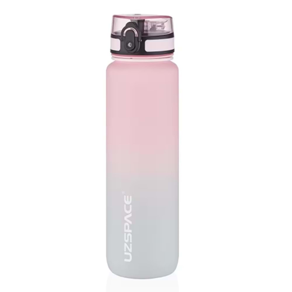 Uzspace 1000 ml Tritan Su Matarası 3038 Pink-Grey